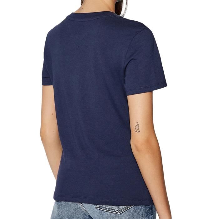 Tee shirt tommy hilfiger femme bleu marine store