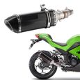 ARAMOX Système d'échappement de moto Système d'Échappement Tuyau Intermédiaire+Silencieux Slip avec Tueur DB pour Kawasaki-2