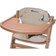 BEBECONFORT Timba + coussin Chaise haute bébé, Chaise bois, De 6 mois à 10 ans (30kg), Natural wood/ Happy day-2