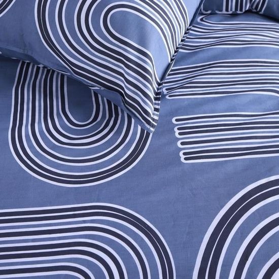 TODAY Sunshine - Parure De Lit 2 Personnes 220x240 Cm - Coton Imprimé, Doux Et Certifié Oeko-Tex