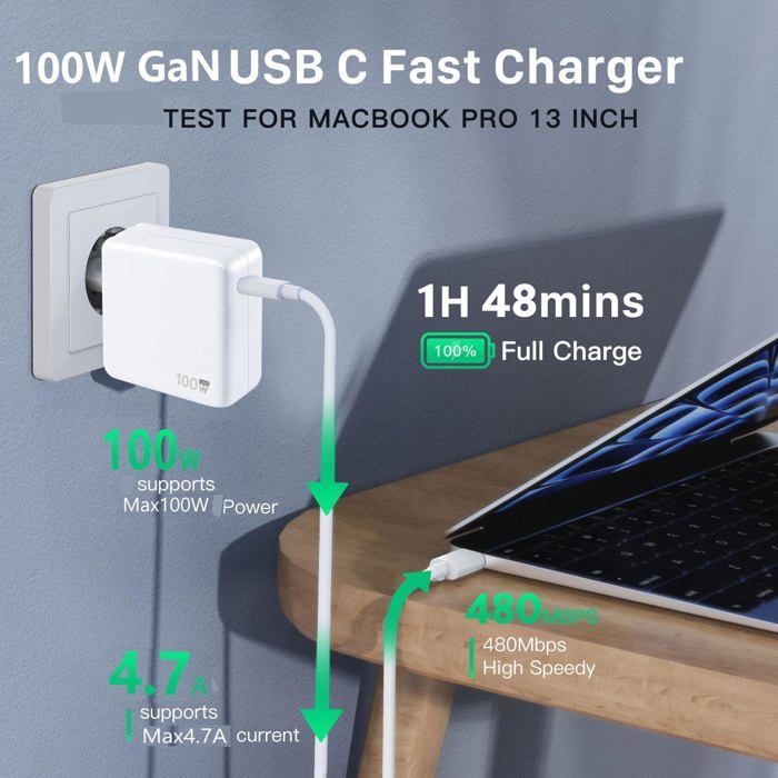Chargeur AVIZAR Avizar Chargeur secteur MagSafe 2 60W Ma Chargeur AVIZAR Avizar Chargeur secteur MagSafe 2 60W Ma