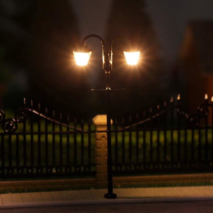 LAMPADAIRES TUBES en acier DEL lampe mod le blanc chaud pour mod le de