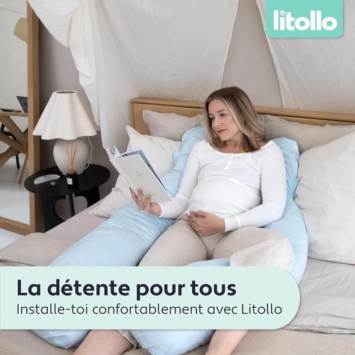 Amilian Coussin D'allaitement, Avec Rembourrage, Pour Bébé, Coussin De Positionnement Latéral, De Grossesse, En Coton, Avec Housse, Taille 170 Cm, Apache