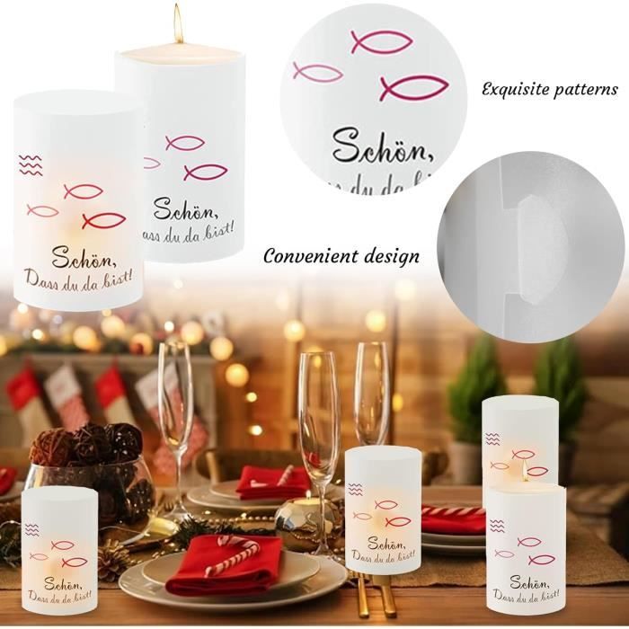 Ensemble D'autocollants Personnalisés Pour Bougies De Baptême, Décalcomanie En Vinyle, étiquettes De Bougies De Première Communion, Sans Bougie