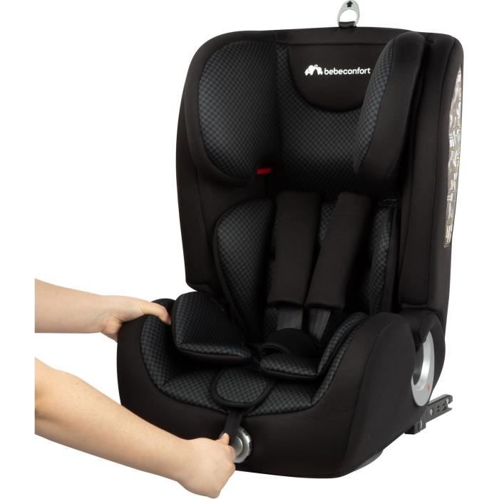 Siège auto évolutif BEBECONFORT Ever Safe+, Groupe 1/2/3, ceinturé, avec  réducteur, Full Black - Achat / Vente siège auto Ever safe+ gr 1/2/3 Full  black - Cdiscount