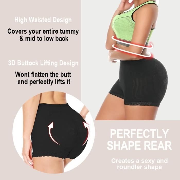 Culotte Rembourrée Remonte Fesses-Hanches Effet Push Up - Sexe : Femme
