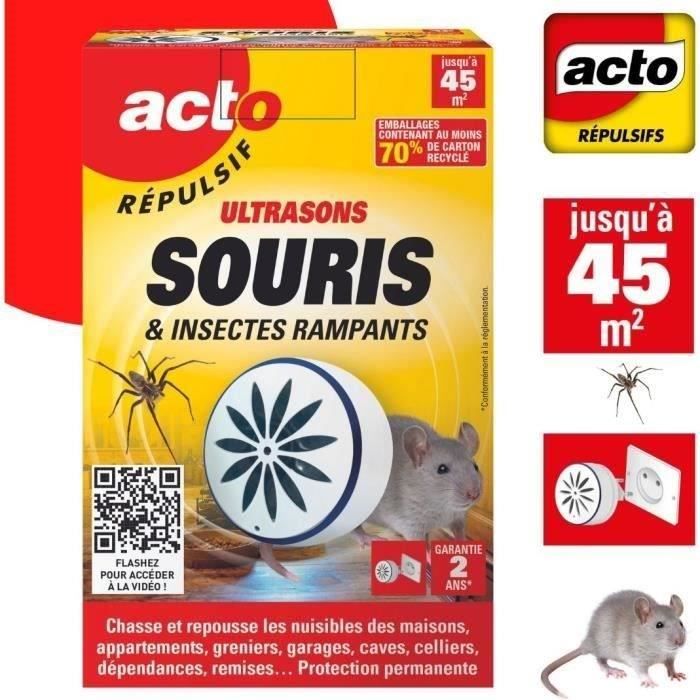 Répulsif à Ultrasons Anti-souris Et Insectes - 3 Modes - Sans Produits Chimiques - Pour Maison, Cuisine, Garage - 12