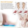 Machine de massage des pieds à réflexologie plantaire pulsée EMS Smart Pad de massage des pieds à réflexologie acupuncture-3