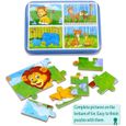 HEYZOEY Farm Animal Puzzle-4 différents niveaux de difficulté-Jouets éducatifs en bois pour enfants(le monde animal)-3