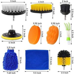 Brosses De Nettoyage De Voiture Compatibles Avec Le Nettoyage Intérieur