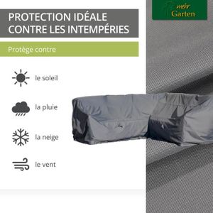 Housse Salon De Jardin Exterieur Avec Évent, Oxford Tissu Bâche Protection Table De Jardin, Pour