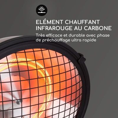 Chauffage infra-rouge GERLACH GL 7735 Chauffe-Terrasse Extérieur