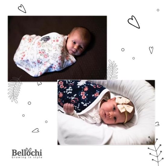 Bellochi Lot De 2 Couverture Emmaillotage Bebe Lange D Emmaillotage 0 3 Mois Coton Doux Et Delicat Certificat Oeko Tex Fleurs Cdiscount Puericulture Eveil Bebe