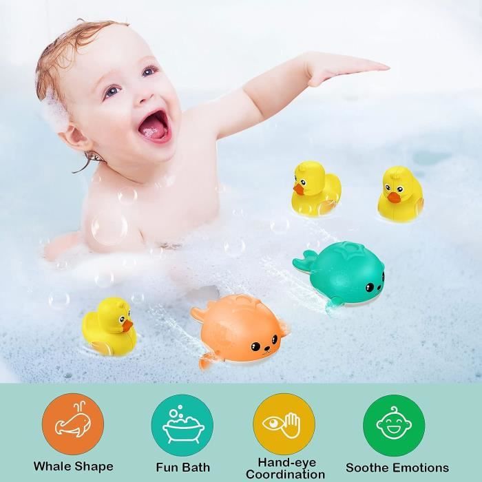 Jouets de salle de bain, 6pcs pile tasses bébé baignoire jouet enfant bain  éducation eau jouet pour plage piscine jouets - Cdiscount Puériculture &  Eveil bébé