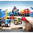 Circuit Rail Route Transport de Roches - BRIO - Coffret 33 pièces - Train en bois - Ravensburger - Dès 3 ans-4
