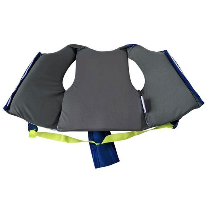 Gilet De Natation Enfants – Flottaison Néoprène, Sangle Réglable Et Fermeture éclair, Bleu, Taille XL (10-12 Ans), UV50+