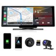 Autoradio Bluetooth PRUMYA 10.26 pouce multimédia sans fil CarPlay Android Mirroring Car DVR Recorder Dashboard pour Nissan Toyota-0