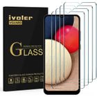 123 Pack de 4 Verre Trempé pour Samsung Galaxy A22 5G - A02S - A03 - Nokia 1.4Film de Protection d’écran en Verre Trempé Anti Ray 985