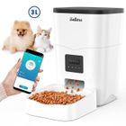 AURALU - AURALUM 3L WIFI Distributeur Automatique de Nourriture pour Chat et Chien, Distributeur de Croquette Gamelle 4 Repas par Jour- APP Contrôle