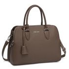 David Jones - Sac à Main Femme Bugatti - Cabas Fourre-Tout Elégant Cuir PU - 2 Compartiments Multipoche Chic - Marron Taupe