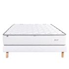 LUXURY LITERIE - Ensemble matelas + sommier - IRIS - 140 x 190 cm - Tapissier - Ferme - Face été/hiver