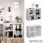 Meuble d’appoint Vicco, meuble complémentaire pour coiffeuse Isabelle, buffet, commode
