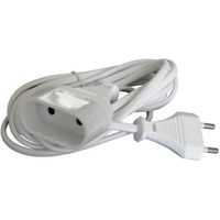 Rallonge électrique ZENITECH 1m90 3x1mm² - Blanc - Cdiscount Bricolage