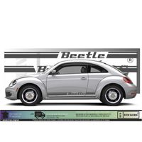 Volkswagen bande new beetle - GRIS - Kit Complet - Tuning Sticker Autocollant Graphic Decals