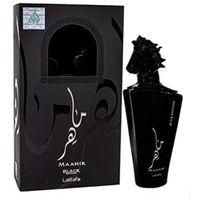 Eau de Parfum MAAHIR BLACK Edition 100ml Unisex Oud Parfum de Longue Durée Avec Une Touche Oriental Ambre, Boisé, Epicé, Oud, Poudré