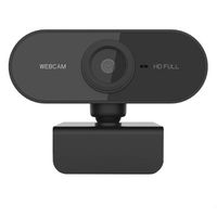 Webcam Full 1080P HD pour ordinateur de bureau avec micro integre pc bureau, Noir