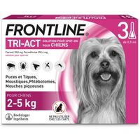 FRONTLINE 3 pipettes Tri-Act - Pour chien de 5 à 10 kg