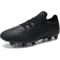 Chaussures de Football Homme low Top Spike-OOTDAY- Crampons Profession Athlétisme Entrainement Chaussures de Sport-Noir