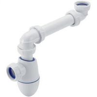 Siphon Easyphon lavabo déporté - NICOLL - PVC - Diamètre 32mm - Blanc - Réglable en hauteur