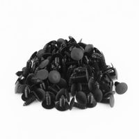 Rivets Plastique Noir Lot De 30 - Pour Garnitures Auto, Pare-chocs, Portières | Trou 7mm