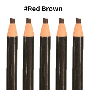 RÉHAUSSEUR AUTO Eyeblogugancers-Crayon de maquillage étanche,rehausseur d'art cosmétique,teinte,types stéréo,beauté colorée- Red Brown[D]