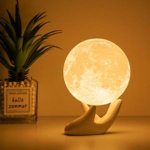 LAMPADAIRE LAMPADAIRE-Jaune Lampe de Lune 3D, Lampe Lune Vari