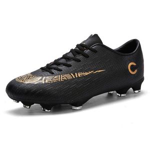 Chaussures de Football Basses pour Jeunes ECELEN – Respirantes et Antidérapantes – Crampons Longs – Noir