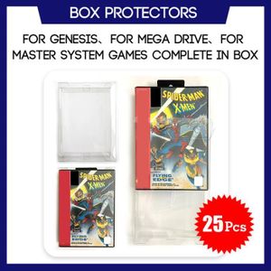 HOUSSE DE TRANSPORT 25 PCS - Protecteur de boîte pour Genesis, Mega Drive, Master System, jeu CIB, invitation dans une boîte, boî