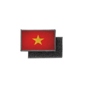 Patch écusson Drapeau Vietnam – Camouflage – 5x8 Cm – Autocollant Et Velcro – Accessoire Militaire