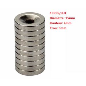 Lot De 28 Aimants Néodyme Avec Trou – 16x5 Mm, Force 6 Kg, à Visser, Puissants - 7