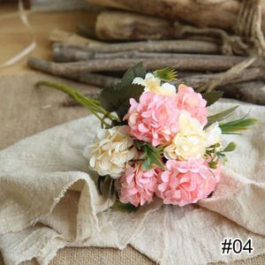FLEUR ARTIFICIELLE Trépied photo,Hortensia artificielle en soie 10 têtes,accessoires de fleurs,décoration de fond de tournage,Bouquet de - 04[F6740135]