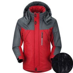 MANTEAU couleur Rouge taille 70-75kg 3XL veste d'hiver cou