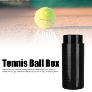 BALLE DE TENNIS Dilwe Boîte de balles de tennis Économiseur Boîte de Rangement Réparation à Pression Accessoires (noir)
