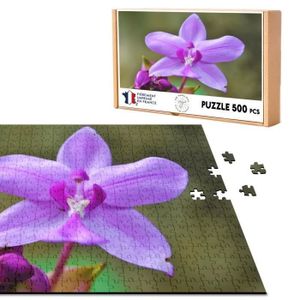 PUZZLE Puzzle Classique 500 pièces Macro Orchidée Violett