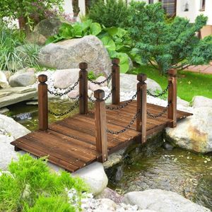 pont en bois jardin cdiscount