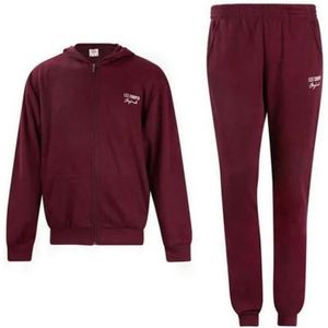 SURVÊTEMENT Jogging Polaire A Capuche Lee Cooper Homme Bordeau