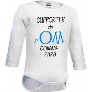 BODY Body bébé manche longue supporter de l'OM