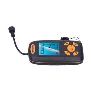 OUTILLAGE PÊCHE Pwshymi Capteur sonar Détecteur de Poisson Transducteur de Pêche Alarme Sondeur à Main Visuel LCD Sans Fil pour moto outillage