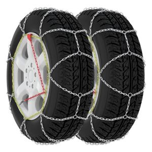 pour chaîne de pneu de sécurité 165-245mm Chaîne antidérapante de glace durgence universelle pour voiture/SUV/camion Paquet de 6 chaînes à neige 