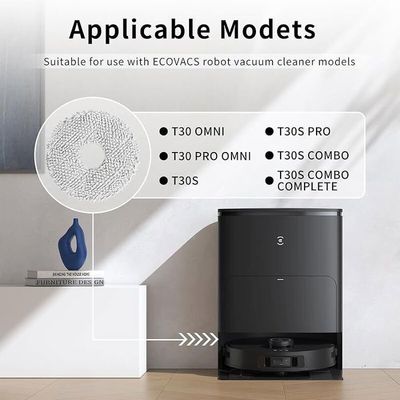 HomeTimes - Ricambi per robot aspirapolvere ECOVACS DEEBOT T30 Omni/ECOVACS DEEBOT T30 PRO Omni con 4 filtri HEPA 4 cuscinetti per mouse, 4 spazzole laterali, 4 sacchetti per la polvere, 17 pezzi